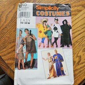 Simplicity Adult Costumes Pattern Various Caftan Robe Designs